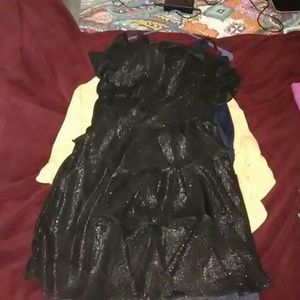 Black spaghetti strap dress