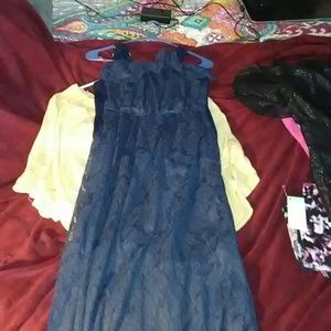 Navy blue maxi dress