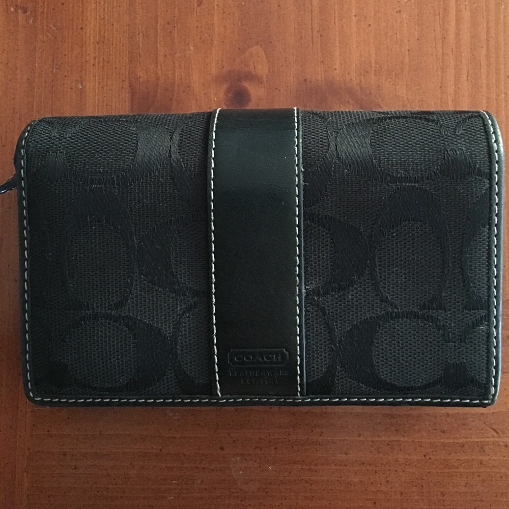 Authentic Coach Black Wallet