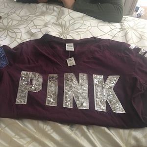 Pink brand new shirt with bling