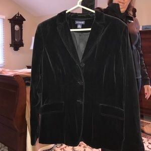 Ann Taylor black velvet blazer