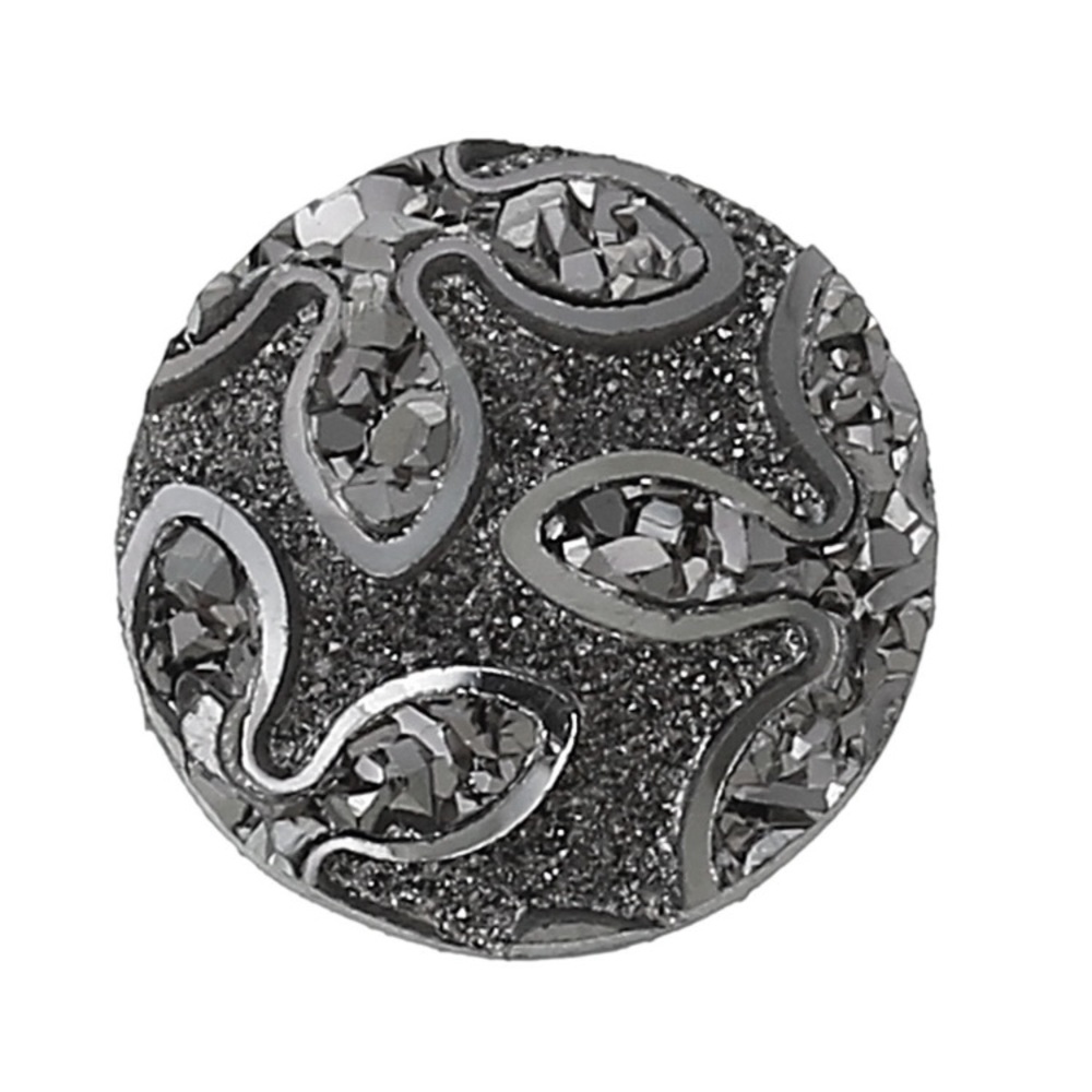 🎉HP!😍Dark silver druzy flower earrings, gunmetal - Picture 2 of 5