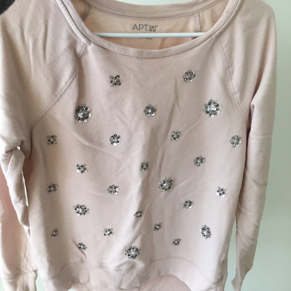 Sweet jewelled pink long sleeve