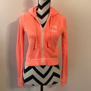 Hollister cropped zip up