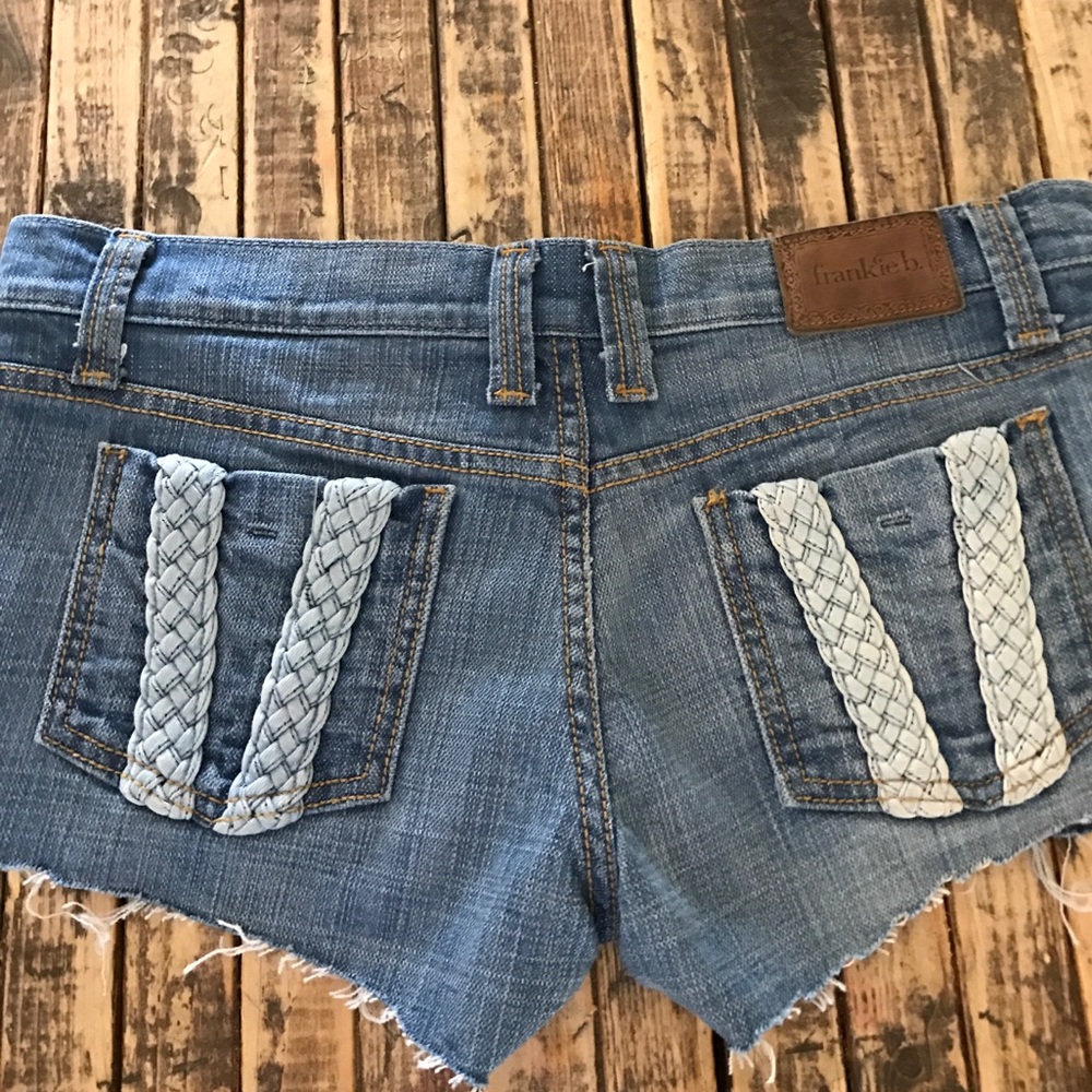 Frankie B braided Jean Shorts