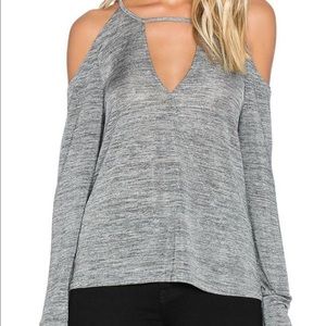 NWOT MINKPINK Revolution Cold Shoulder Top