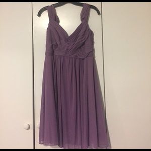 Davids Bridal Lavender Chiffon Dress