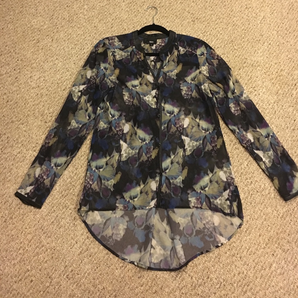 Fun floral button up.
