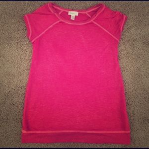 Maternity contrast stitch Knit loose fit shirt