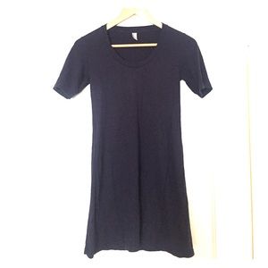 American Apparel navy blue tshirt dress