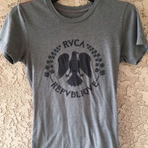 RVCA women's shirt small grey eagle