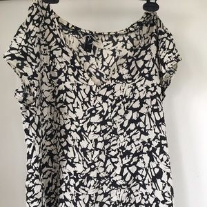 Black and white shirt