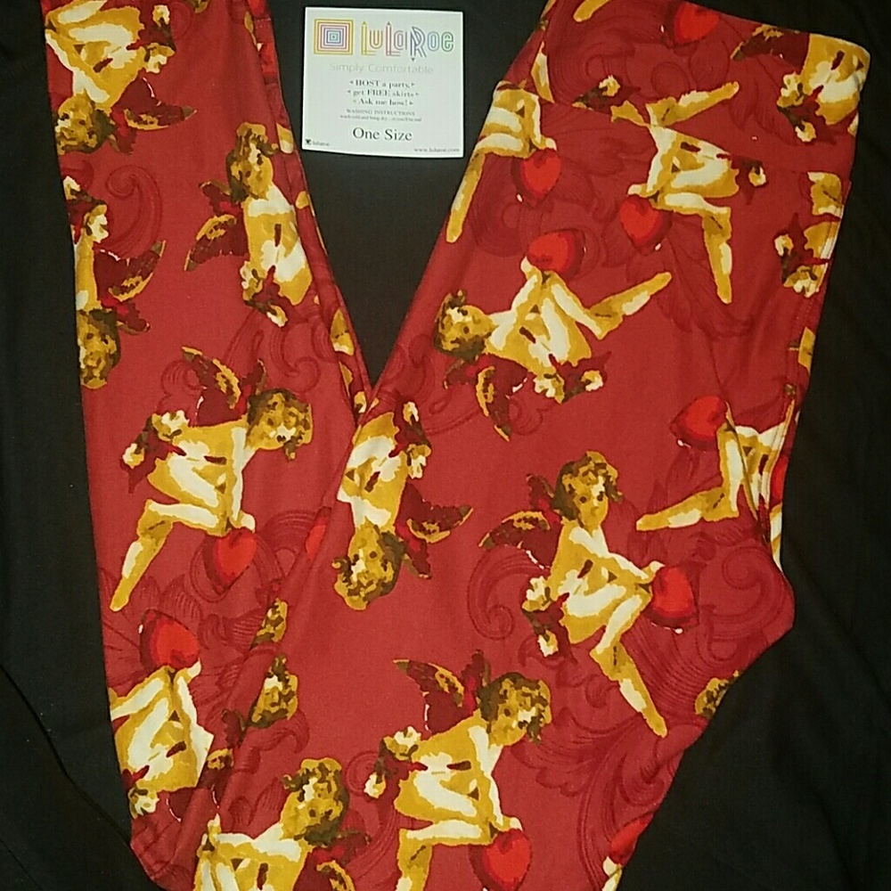 Lularoe valentine CUPID Leggings OS BNWT