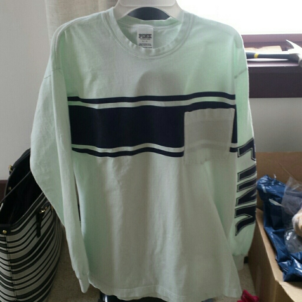 Victoria's Secret PINK long sleeve pocket tee