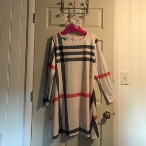 Faux Burberry dress XL