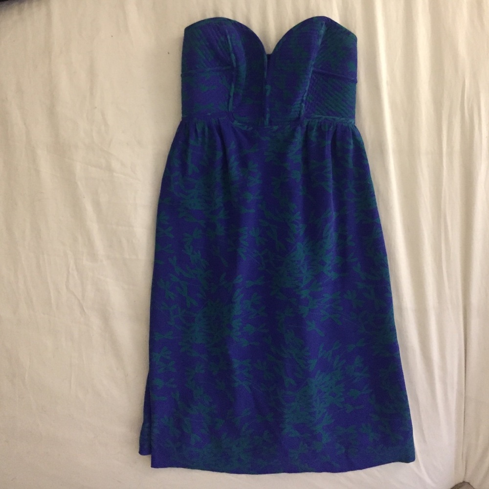 Maple Size 0 Silk Strapless Resort Dress