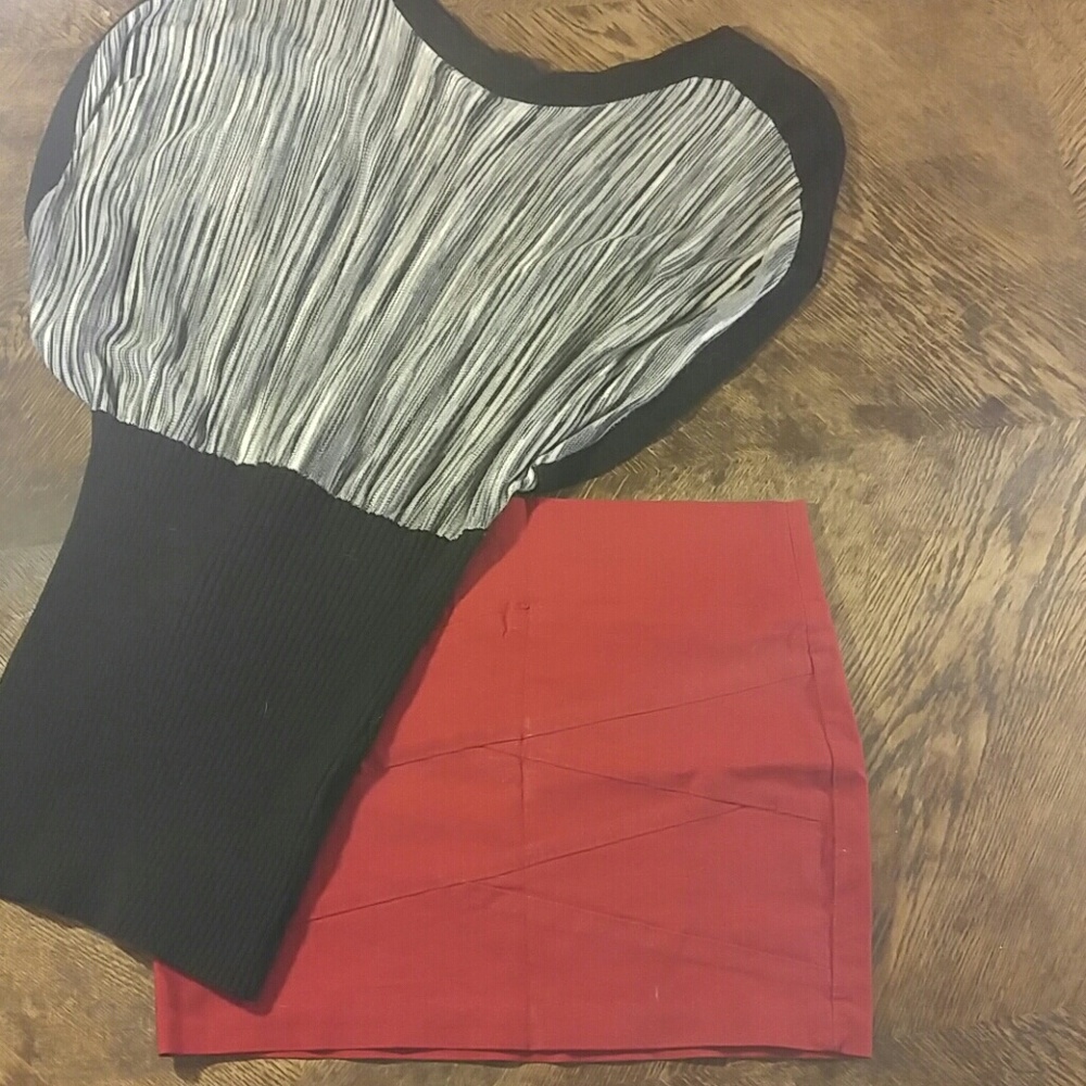 Adorable Red Mini Skirt