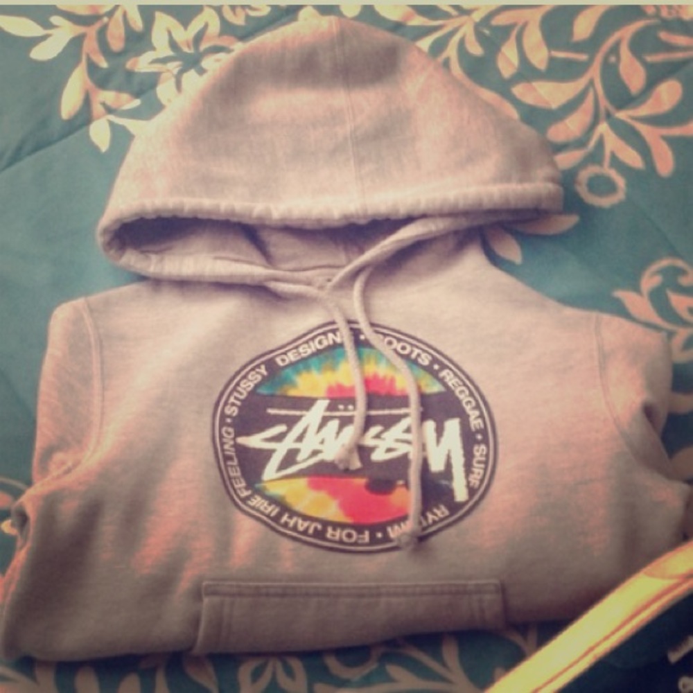 Stussy tie die pull over