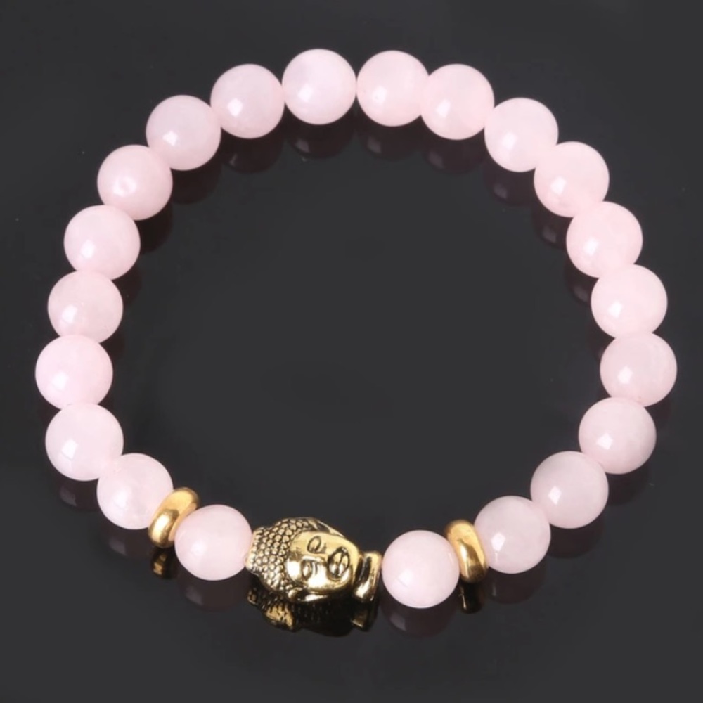 Rose Quartz Buddha Bracelet 💕 - Picture 1 of 4