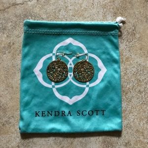 Kendra Scott Filigree Madina Drop Earrings in Gold