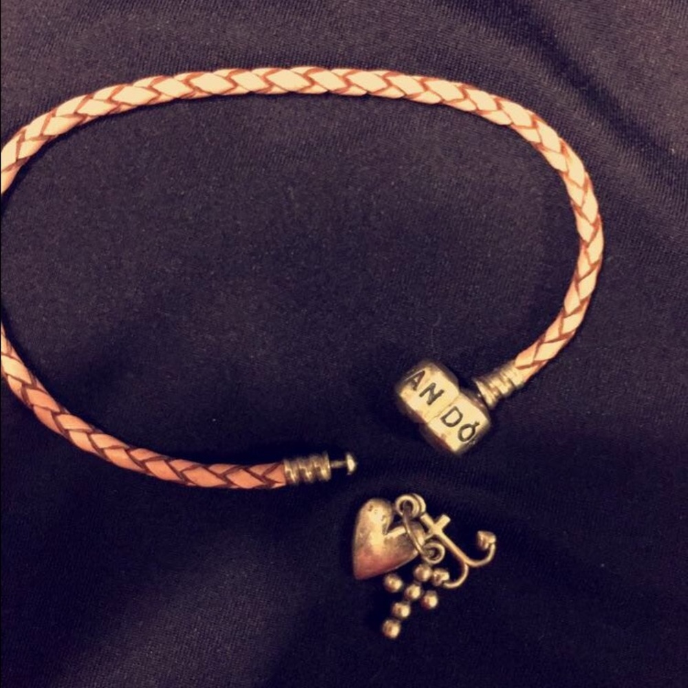 Pink robe pandora bracelet