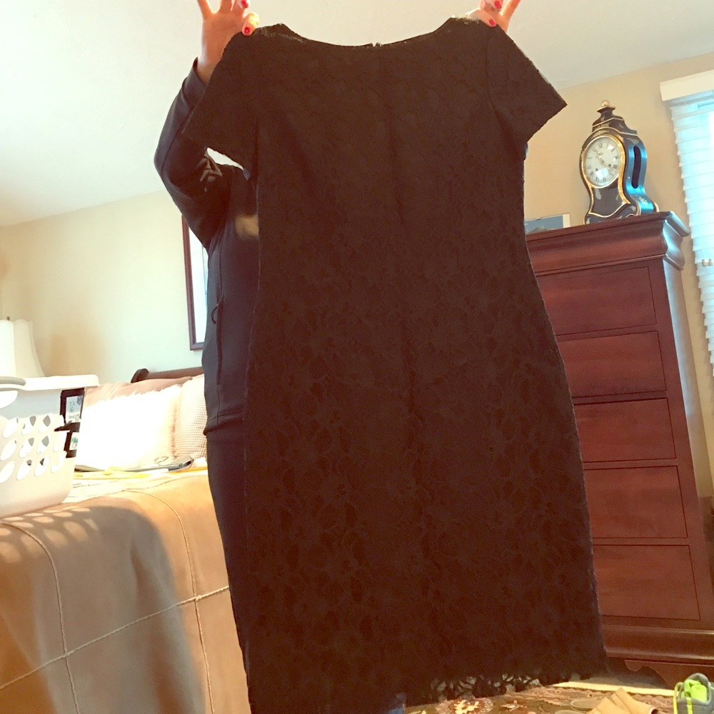 Sheath Black lace dress