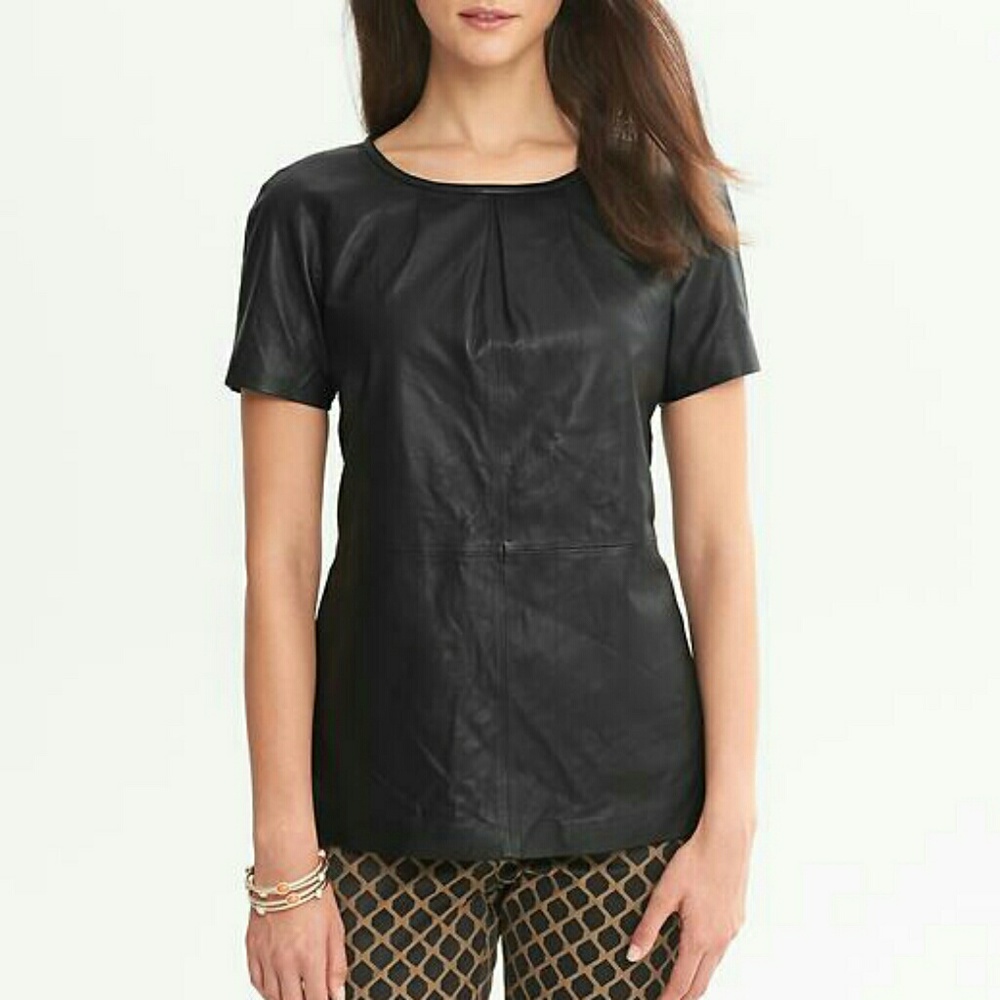 New black leather top