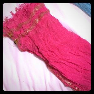 Pink express scarf (never been worn)