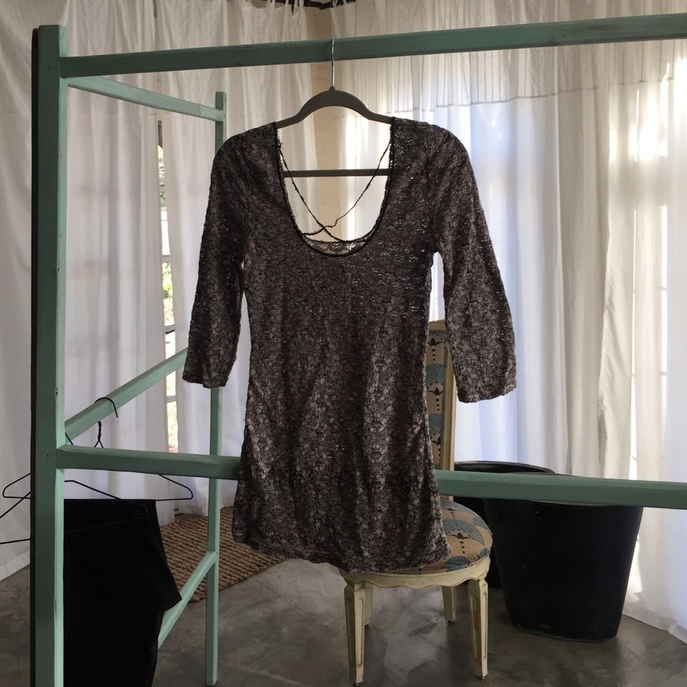 Tight semi sheer free people knit