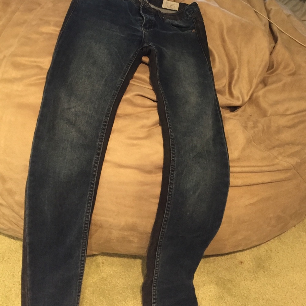 Black and Dark Wash Skinny Jeans