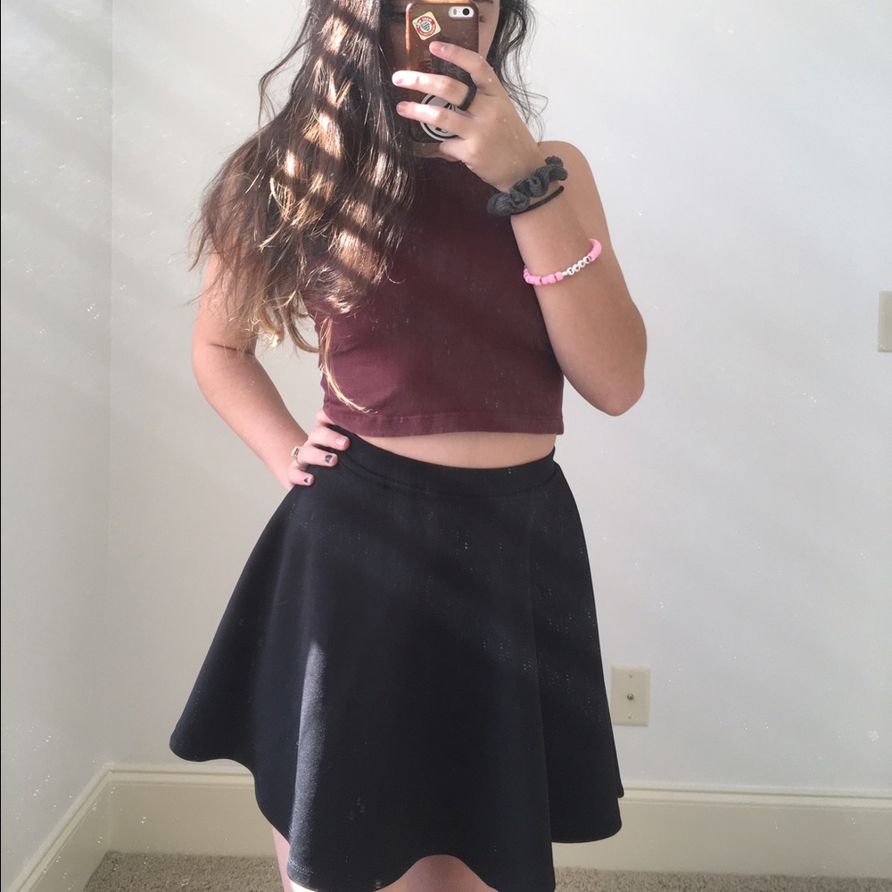 Black Skater Skirt