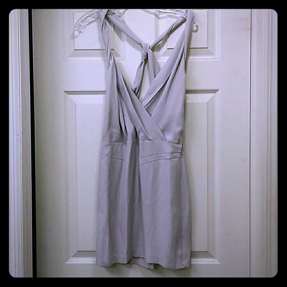 Y2k Grey Wrap dress