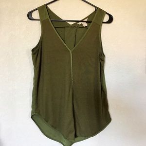 Banana Republic Olive Flowy Tank