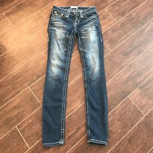Big star buckle skinny jeans