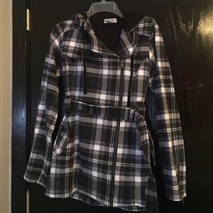 Plaid Pea Coat