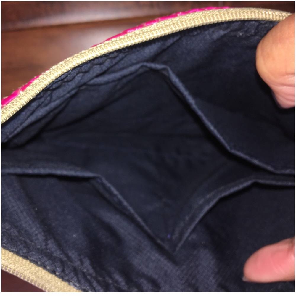 Mabaysay Multicolor Chevron Ticog Straw Clutch - Picture 3 of 4