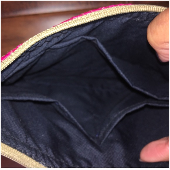 Mabaysay Multicolor Chevron Ticog Straw Clutch - Picture 3 of 4