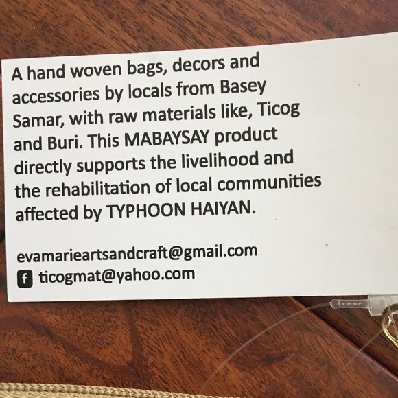 Mabaysay Multicolor Chevron Ticog Straw Clutch - Picture 4 of 4