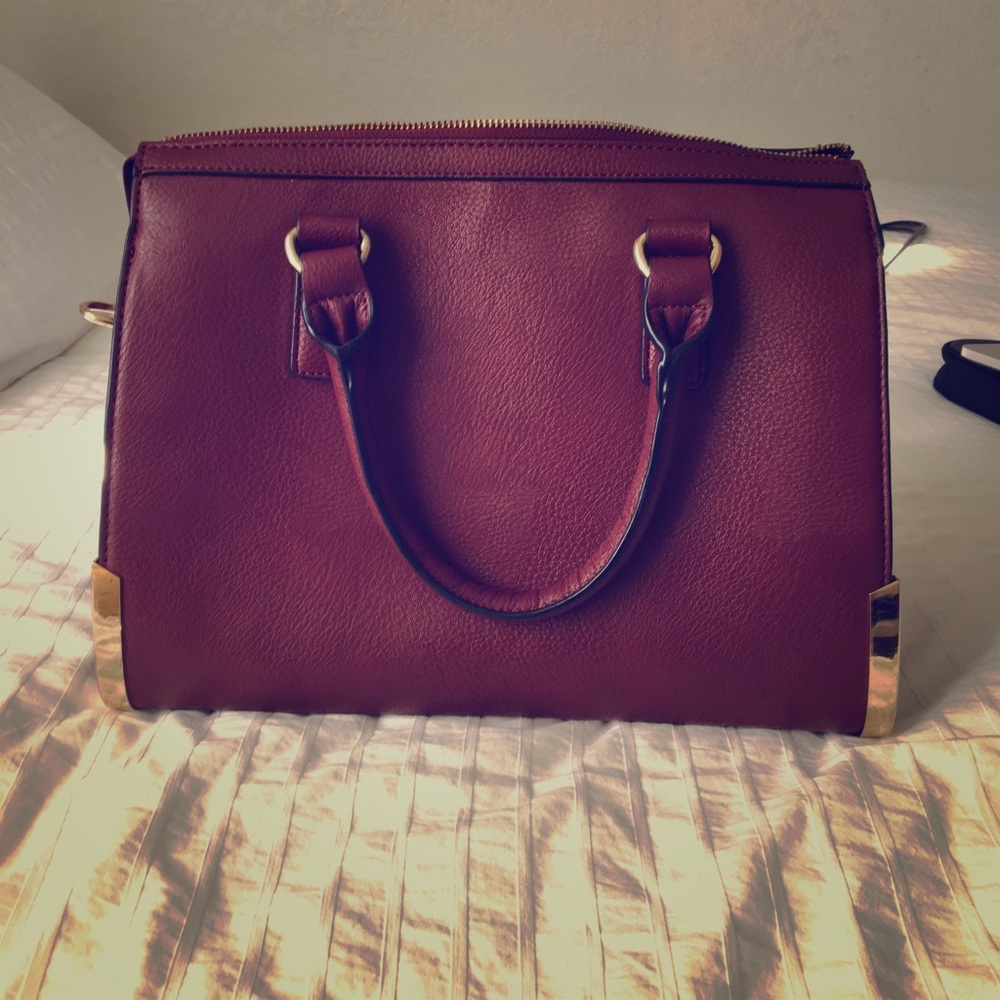 Burgundy bag