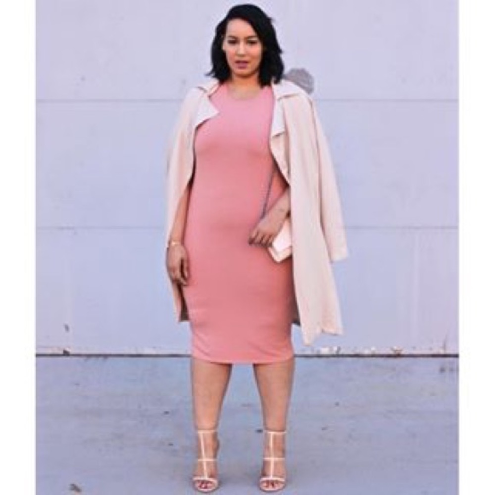 Forever 21 Plus Blush Colored Trench