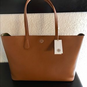 Tory Burch PERRY TOTE Bark light gold, brad new.