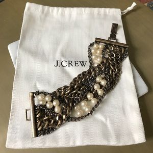 Jcrew Statement Pearl and Metal Bracelet