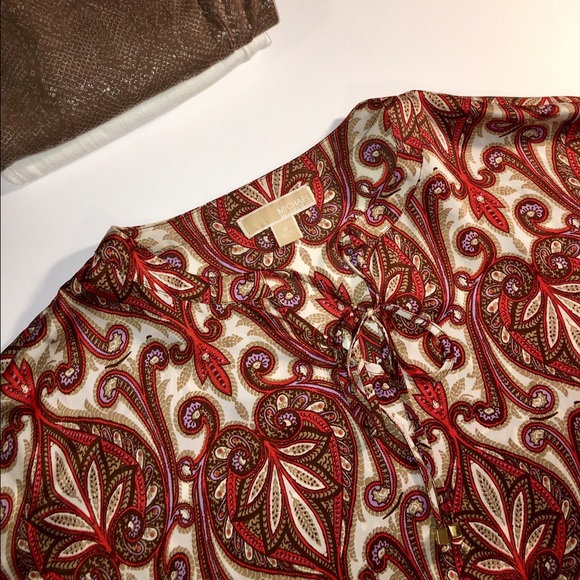 Michael Kors Tops - Michael Kors Polyester Paisley Top