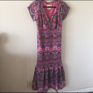 Anthropologie Vanessa Virginia Mural Maxi Dress