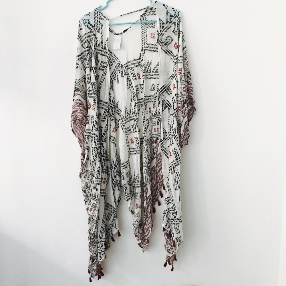 TRIBAL PRINT KIMONO (ONE SIZE)