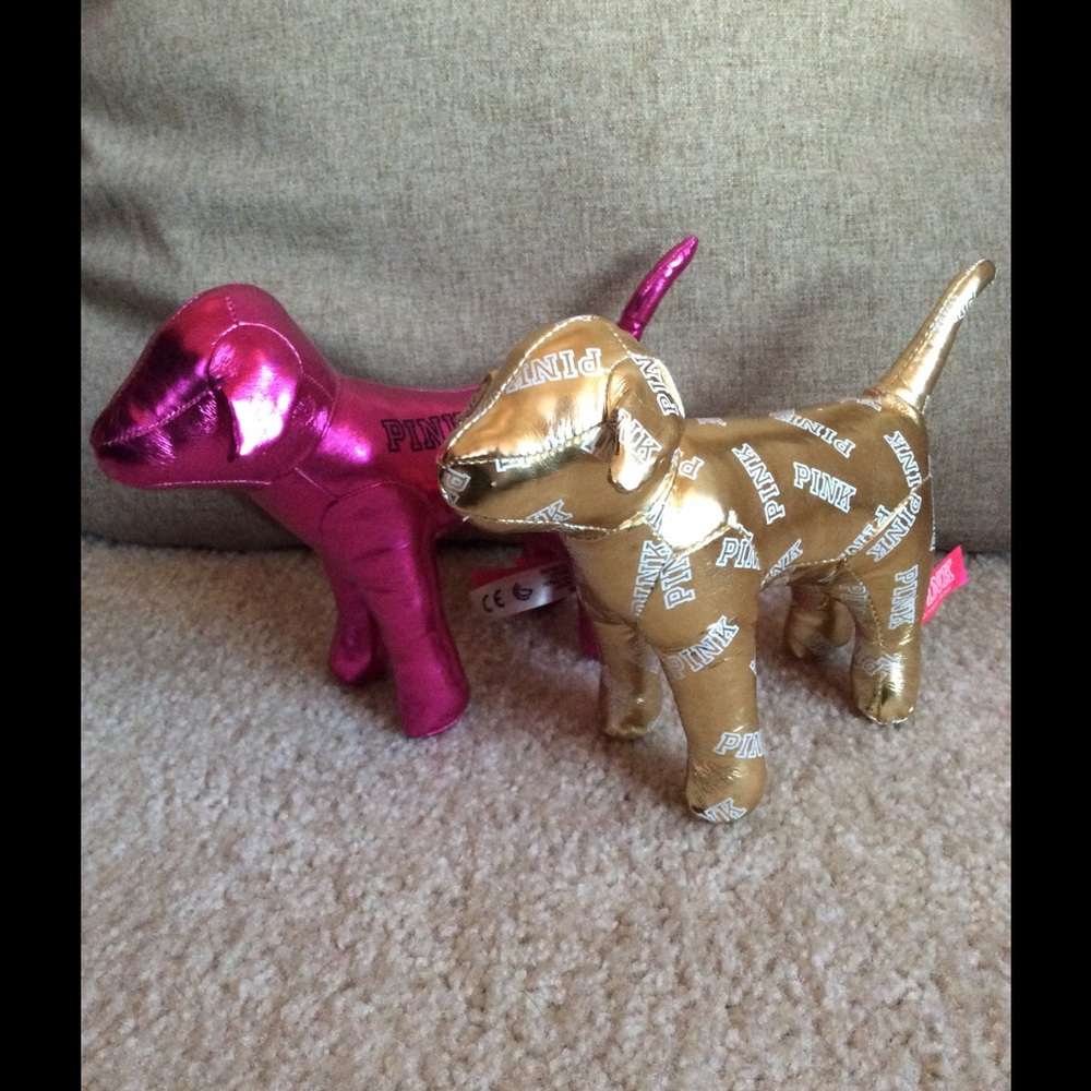 Metallic Victoria's Secret Pink Dogs (pair)