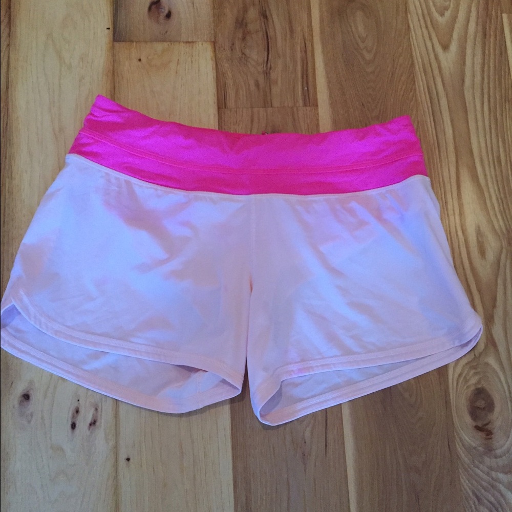 Lululemon running shorts. Size 8 Pop-pink.