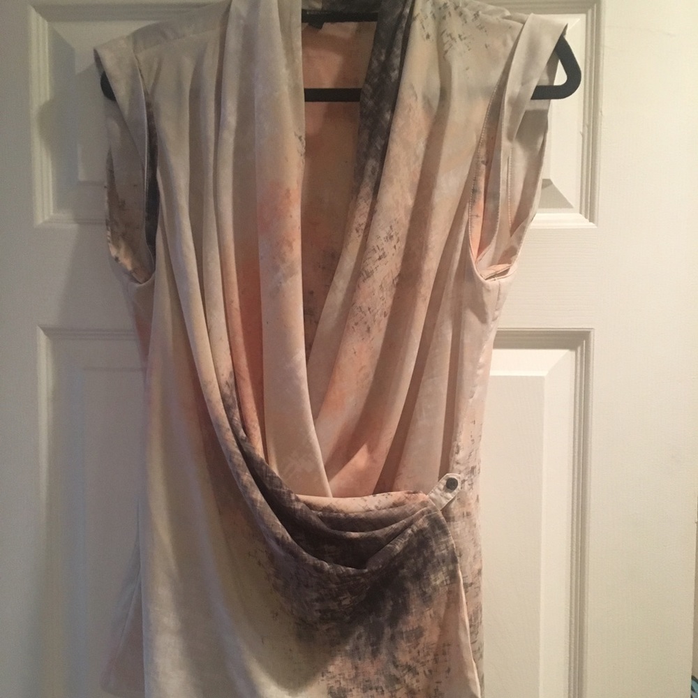 Premise wrap blouse