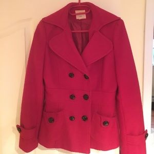 Red peacoat