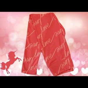 LuLaRoe Love Script OS Leggings